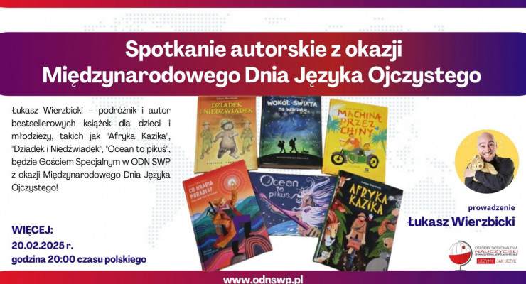 Spotkanie autorskie z okazji Międzynarodowego Dnia Języka Ojczystego