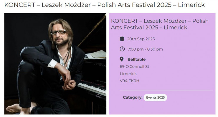 Leszek Możdżer będzie gościem Polish Arts Festival
